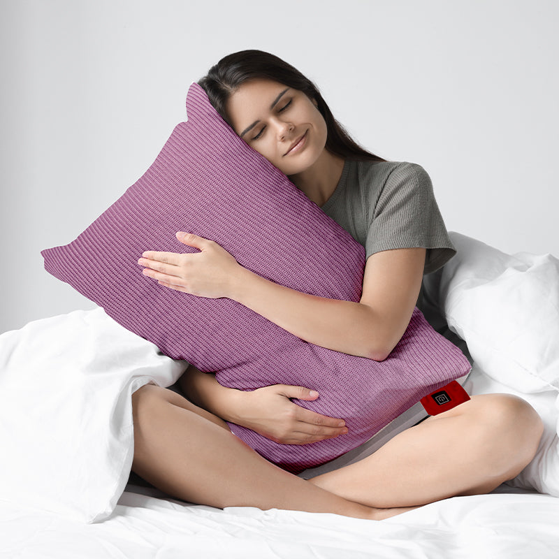 Fast Heating Wireless Film Smart Battery Powered Filling Lightweight Removable Cover Heating Pillow Cushions Pillows