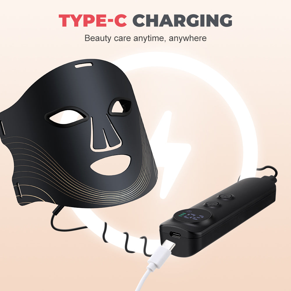 New Trending 7 Colors Silicone Red-light Facial Mask Electric Beauty Led Face Mask Massager