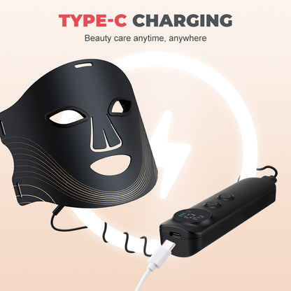 New Trending 7 Colors Silicone Red-light Facial Mask Electric Beauty Led Face Mask Massager