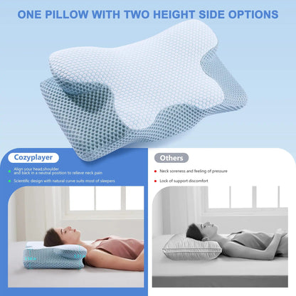 LIANDA P-094 Best Selling Custom Sleep Orthopedic Pillow Memory Foam Bed Pillow Memory Foam Pillow
