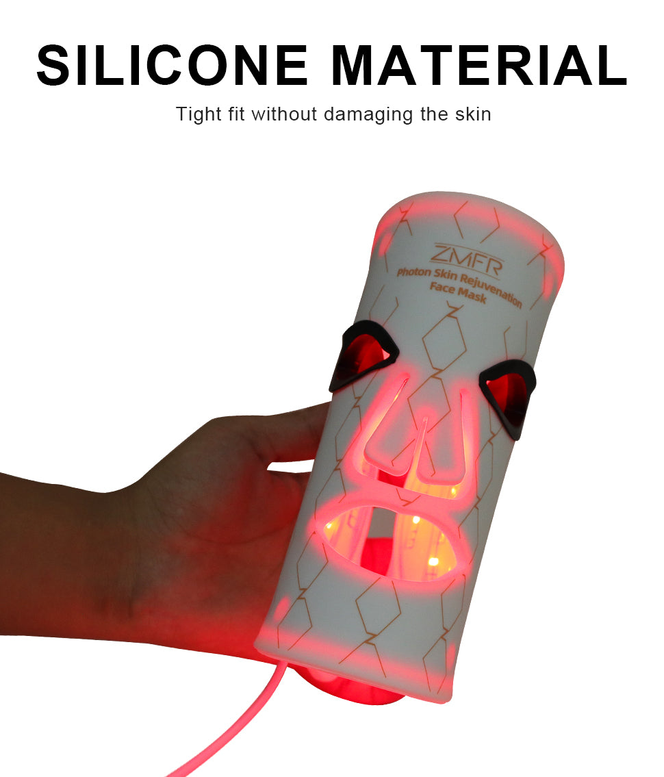 Ultimate LED-Red Light Combo: Face Skin Care Mask & Neck Rejuvenation Mask with 460/590/630/850nm & Bulbs