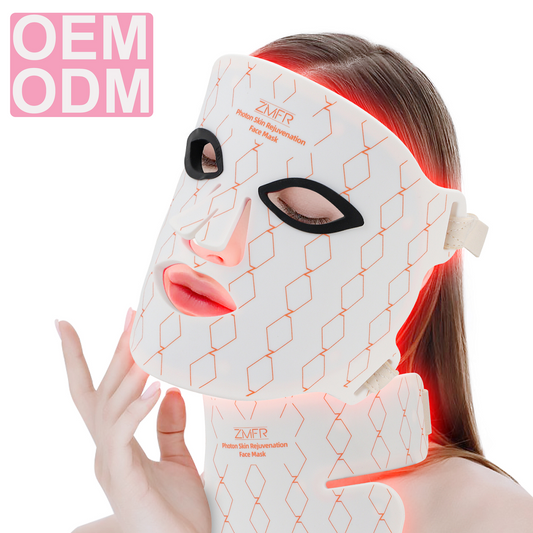 Ultimate LED-Red Light Combo: Face Skin Care Mask & Neck Rejuvenation Mask with 460/590/630/850nm & Bulbs