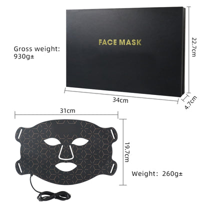 Sunglor Silicone 460NM 590NM 630NM 850NM Near Infrared Therapy Salon Red Light Therapy LED Mask
