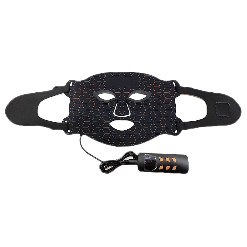 Sunglor Silicone 460NM 590NM 630NM 850NM Near Infrared Therapy Salon Red Light Therapy LED Mask