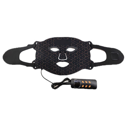 Sunglor Silicone 460NM 590NM 630NM 850NM Near Infrared Therapy Salon Red Light Therapy LED Mask