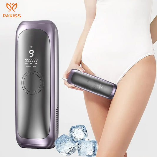 Ice Cooling Sapphire IPL Laser Hair Removal Facial Epilator Hair Removal Device for Women Men Household Facial Hair Remover