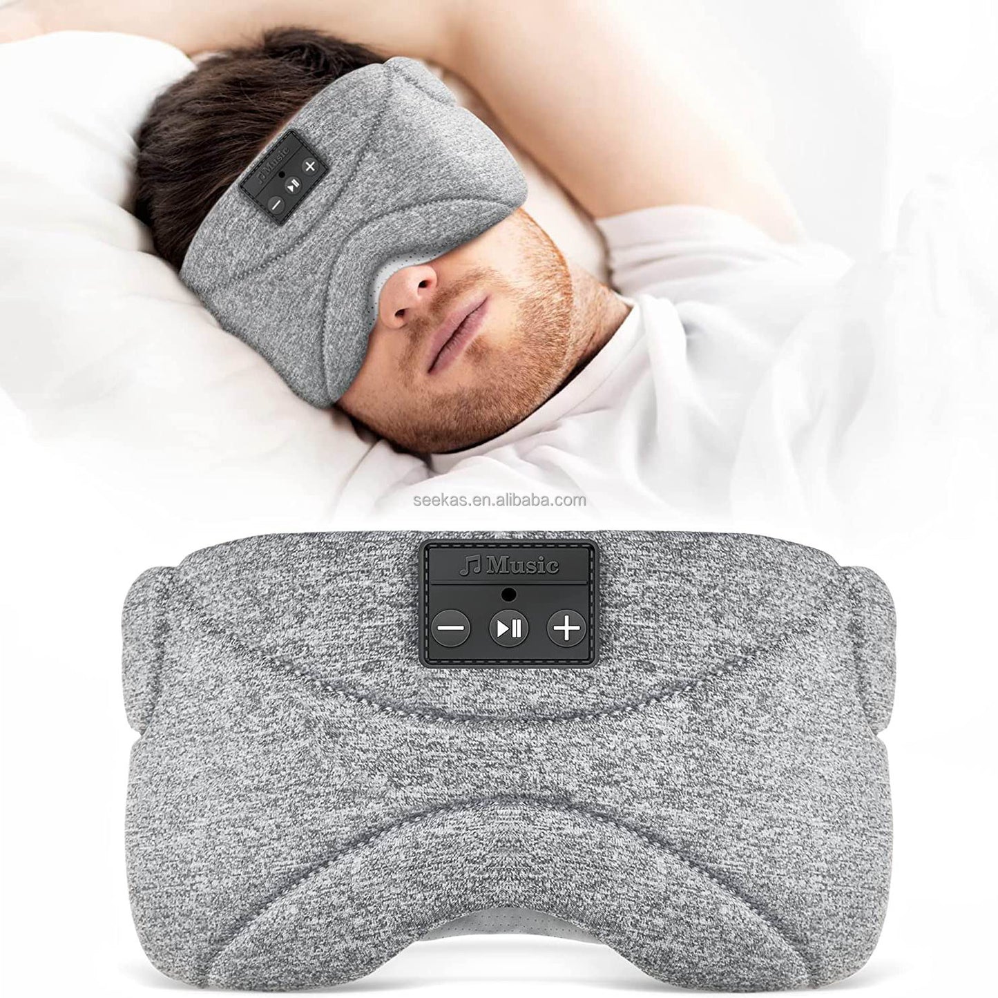 Bluetooth Sleep Mask Headphones 35 Hours Playtime Sleeping Eye Mask with Soft Thin Speakers Eye Health Supplies Drop Shipping