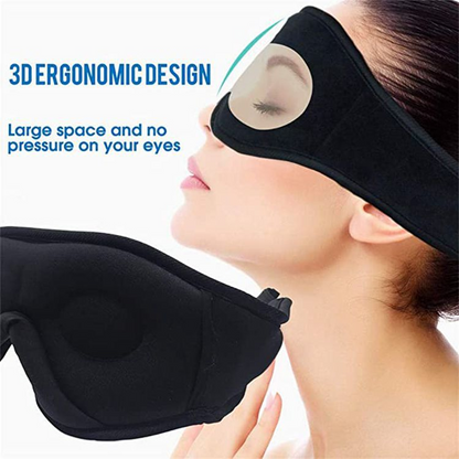 Soft 3D Sleep Eye Mask Music Headphones with Ultra-thin Speaker Microphone 10 Hours Playtime Cool Tech Gadgets for Men and Women